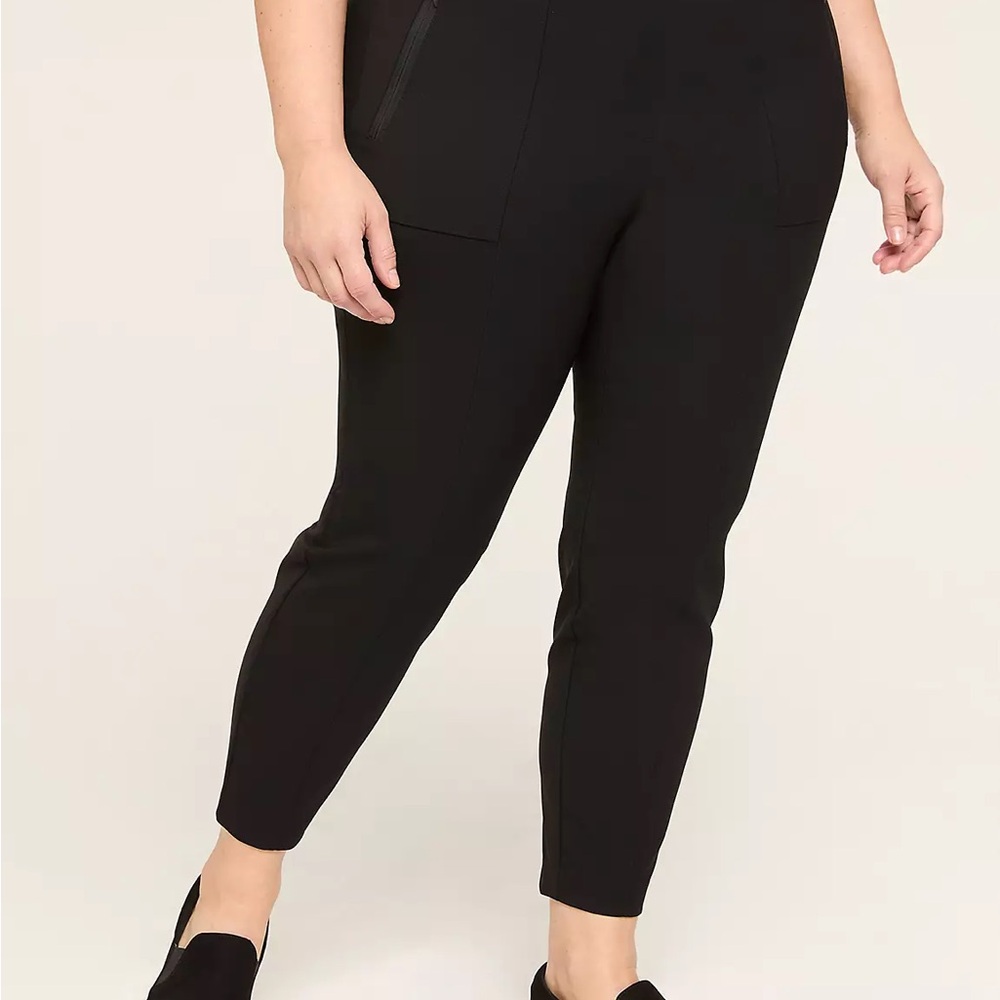 Lane Bryant Black Ankle Cropped Pants